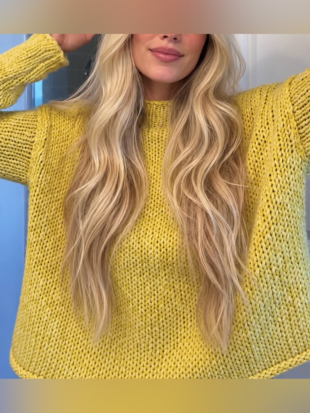 FP Opal Rollneck Knit Sweater in Mango Mint
